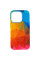 Шкіряний чохол Colour Splash with MagSafe для Apple iPhone 13 Pro Max (6.7) - Red / Blue - фото