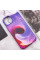 Шкіряний чохол Colour Splash with MagSafe для Apple iPhone 13 (6.1) - Purple / Pink - фото