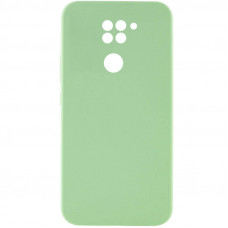 Чохол Silicone Cover Lakshmi Full Camera (AAA) для Xiaomi Redmi Note 9 / Redmi 10X - М'ятний / Mint