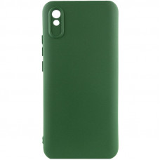 Чехол Silicone Cover Lakshmi Full Camera (AAA) для Xiaomi Redmi 9A - Зеленый / Cyprus Green