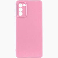 Чехол Silicone Cover Lakshmi Full Camera (AAA) для Samsung Galaxy S20 FE - Розовый / Light pink