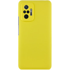 Чохол Silicone Cover Lakshmi Full Camera (AAA) для Xiaomi Redmi Note 10 Pro / 10 Pro Max - Жовтий / Yellow