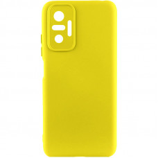 Чохол Silicone Cover Lakshmi Full Camera (AAA) для Xiaomi Redmi Note 10 Pro / 10 Pro Max - Жовтий / Yellow