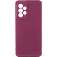 Чохол Silicone Cover Lakshmi Full Camera (AAA) для Samsung Galaxy A33 5G - Бордовий / Plum