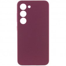 Чехол Silicone Cover Lakshmi Full Camera (AAA) для Samsung Galaxy S23 - Бордовый / Plum