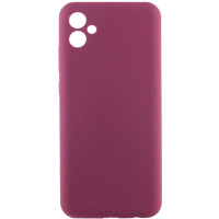 Чохол Silicone Cover Lakshmi Full Camera (AAA) для Samsung Galaxy A04e - Бордовий / Plum