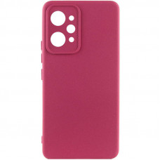 Чохол Silicone Cover Lakshmi Full Camera (AAA) для Xiaomi Redmi 12 - Бордовий / Plum