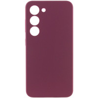 Чехол Silicone Cover Lakshmi Full Camera (AAA) для Samsung Galaxy S24 - Бордовый / Plum