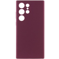 Чохол Silicone Cover Lakshmi Full Camera (AAA) для Samsung Galaxy S24 Ultra - Бордовий / Plum