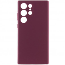 Чохол Silicone Cover Lakshmi Full Camera (AAA) для Samsung Galaxy S24 Ultra - Бордовий / Plum