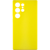 Чехол Silicone Cover Lakshmi Full Camera (AAA) для Samsung Galaxy S24 Ultra - Желтый / Yellow