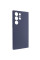 Чехол Silicone Cover Lakshmi Full Camera (AAA) для Samsung Galaxy S24 Ultra - Темно-синий / Midnight blue - фото