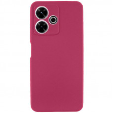 Чохол Silicone Cover Lakshmi Full Camera (AAA) для Xiaomi Redmi 13 4G / Poco M6 4G - Бордовий / Plum