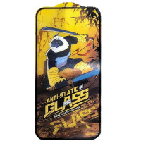 Защитное стекло 5D Anti-static Panda (тех.пак) для Apple iPhone 13 / 13 Pro / 14 (6.1) - Черный