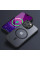 TPU+PC чохол Metal Buttons with MagSafe Colorful для Apple iPhone 12 Pro / 12 (6.1) - Чорний - фото