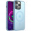 TPU+PC чохол Metal Buttons with MagSafe Colorful для Apple iPhone 12 Pro Max (6.7) - Блакитний