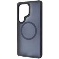 TPU+PC чохол Metal Buttons with MagSafe Colorful для Samsung Galaxy S24 Ultra - Синій / Navy Blue