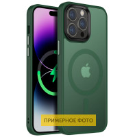 TPU+PC чохол Metal Buttons with MagSafe Colorful для Apple iPhone 16 Pro (6.3) - Зелений