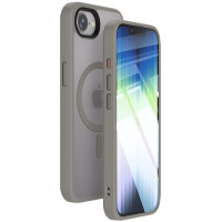 Чехол Metal Buttons with MagSafe Colorful для Apple iPhone 16e (6.1) - Серый / Grey