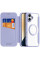 Чехол-книжка Dux Ducis Skin X Pro with MagSafe для Apple iPhone 16 (6.1) - Purple - фото