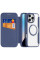 Чехол-книжка Dux Ducis Skin X Pro with MagSafe для Apple iPhone 16 Pro (6.3) - Blue - фото