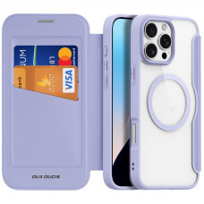 Чехол-книжка Dux Ducis Skin X Pro with MagSafe для Apple iPhone 16 Pro (6.3) - Purple