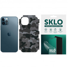 Защитная пленка SKLO Back (на заднюю панель+грани без углов) Camo для Apple iPhone 7 / 8 (4.7) - Серый / Army Gray