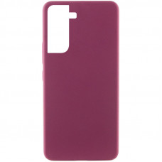 Чехол Silicone Cover Lakshmi (AAA) для Samsung Galaxy S21 FE - Бордовый / Plum