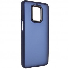 Чехол TPU+PC Lyon Frosted для Xiaomi Redmi Note 9s / Note 9 Pro / Note 9 Pro Max - Navy Blue