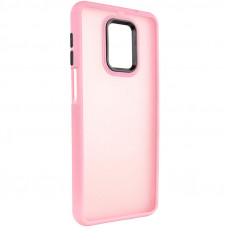 Чехол TPU+PC Lyon Frosted для Xiaomi Redmi Note 9s / Note 9 Pro / Note 9 Pro Max - Pink