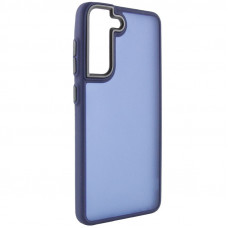 Чехол TPU+PC Lyon Frosted для Samsung Galaxy S22 - Navy Blue