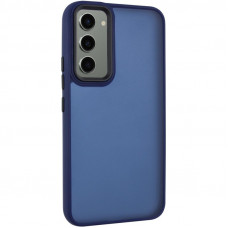 Чехол TPU+PC Lyon Frosted для Samsung Galaxy S23 - Navy Blue