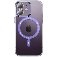 Чехол TPU+PC Colorful with MagSafe для Apple iPhone 12 (6.1) - Purple