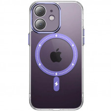 Чехол TPU+PC Colorful with MagSafe для Apple iPhone 12 (6.1) - Purple