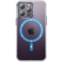 Чехол TPU+PC Colorful with MagSafe для Apple iPhone 12 Pro (6.1) - Blue