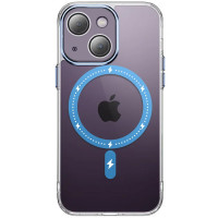 Чехол TPU+PC Colorful with MagSafe для Apple iPhone 13 (6.1) - Blue