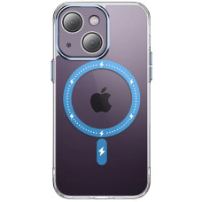 Чехол TPU+PC Colorful with MagSafe для Apple iPhone 13 (6.1) - Blue