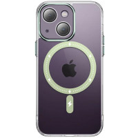 Чехол TPU+PC Colorful with MagSafe для Apple iPhone 13 (6.1) - Green