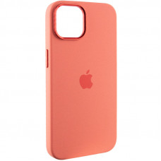 Чохол Silicone Case Metal Buttons (AA) для Apple iPhone 12 Pro / 12 (6.1) - Рожевий / Pink Pomelo