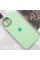 Чехол Silicone Case Metal Buttons (AA) для Apple iPhone 12 Pro Max (6.7) - Зеленый / Pistachio - фото