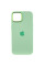 Чехол Silicone Case Metal Buttons (AA) для Apple iPhone 12 Pro Max (6.7) - Зеленый / Pistachio - фото