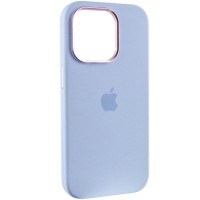 Чехол Silicone Case Metal Buttons (AA) для Apple iPhone 13 Pro Max (6.7) - Голубой / Cloud Blue