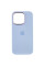 Чехол Silicone Case Metal Buttons (AA) для Apple iPhone 13 Pro Max (6.7) - Голубой / Cloud Blue - фото