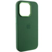 Чехол Silicone Case Metal Buttons (AA) для Apple iPhone 13 Pro Max (6.7) - Зеленый / Clover