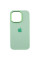 Чехол Silicone Case Metal Buttons (AA) для Apple iPhone 13 Pro Max (6.7) - Зеленый / Pistachio - фото