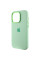 Чехол Silicone Case Metal Buttons (AA) для Apple iPhone 13 Pro Max (6.7) - Зеленый / Pistachio - фото