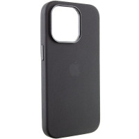 Чехол Silicone Case Metal Buttons (AA) для Apple iPhone 13 Pro Max (6.7) - Черный / Black