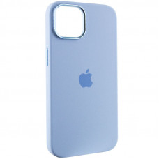 Чохол Silicone Case Metal Buttons (AA) для Apple iPhone 13 (6.1) - Блакитний / Blue Fog