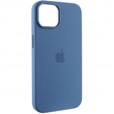 Чохол Silicone Case Metal Buttons (AA) для Apple iPhone 13 (6.1) - Синій / Blue Jay