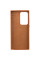 Кожаный чехол Bonbon Leather Metal Style для Samsung Galaxy S22 Ultra - Коричневый / Brown